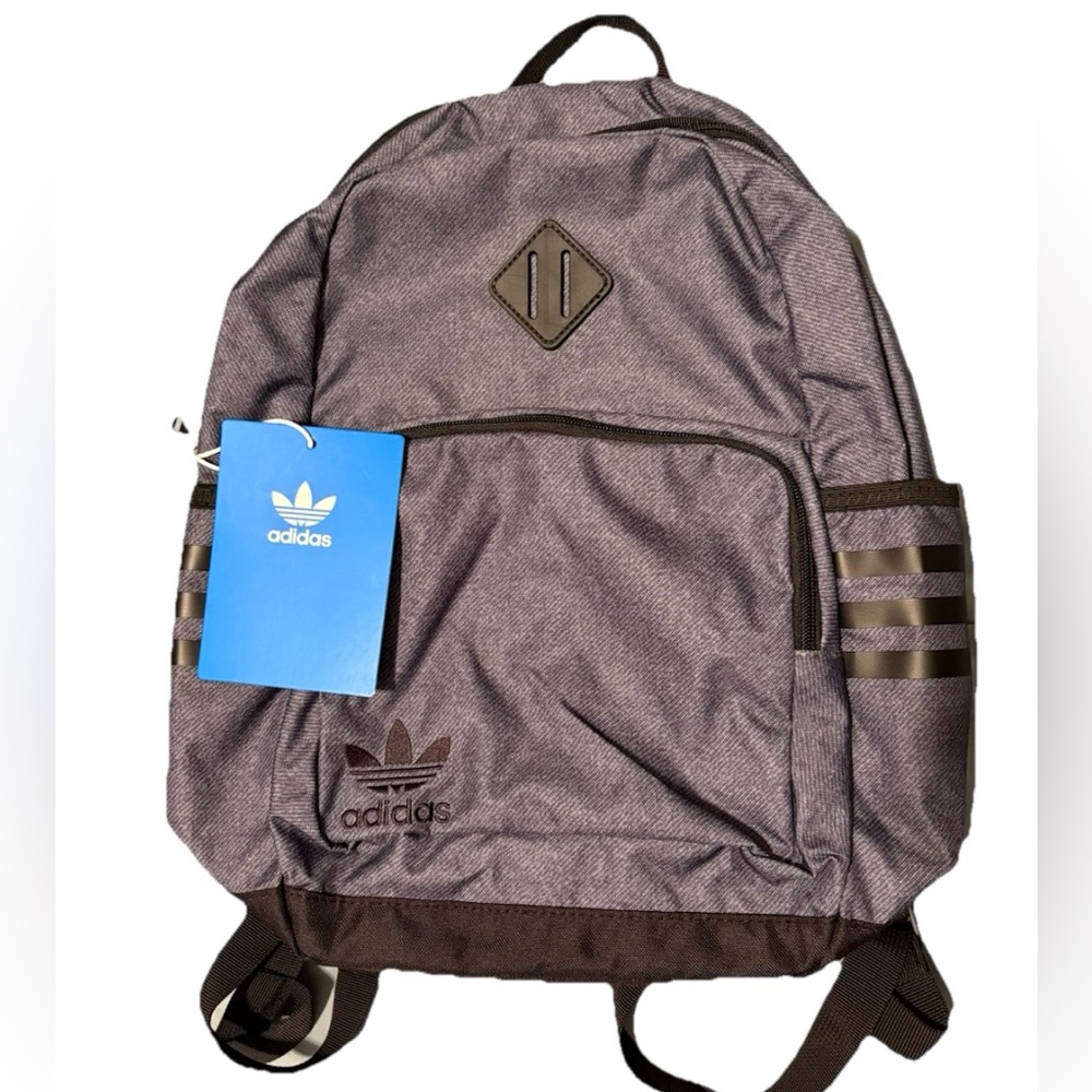 NEW Adidas Originals 17in Base School Backpack Black/Grey